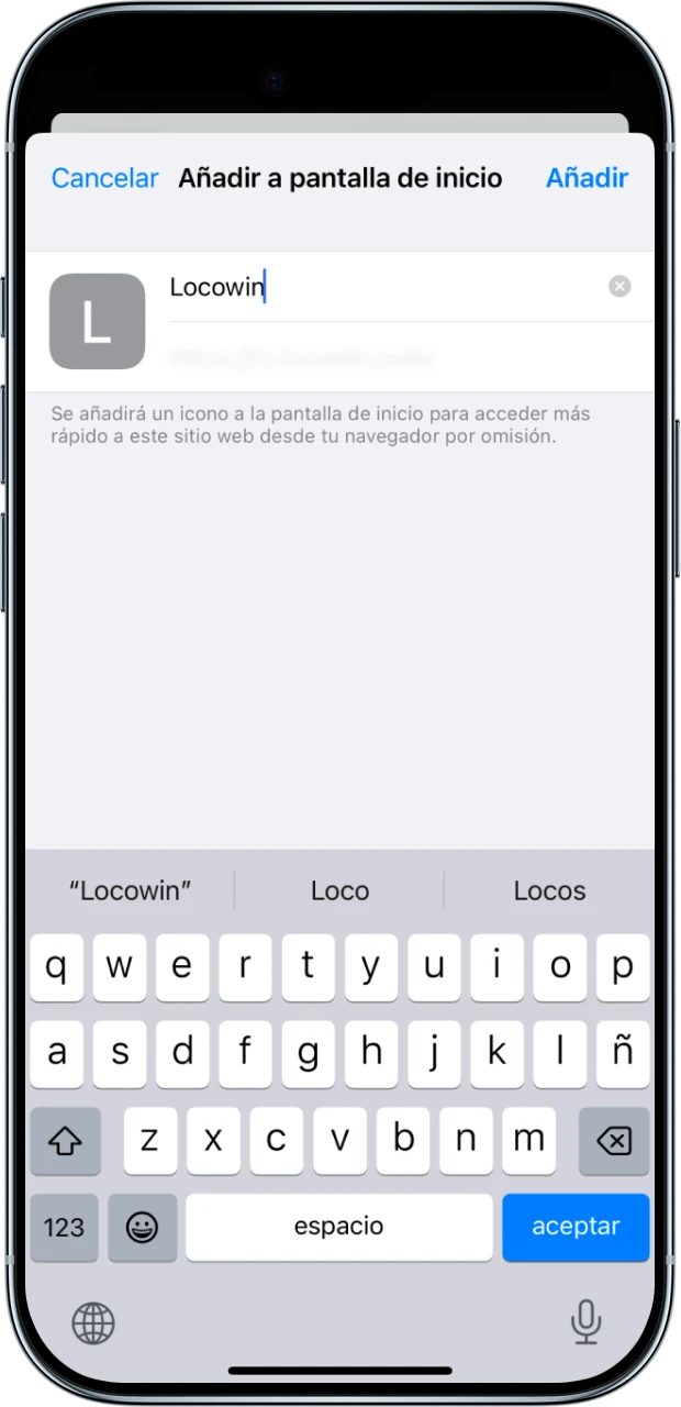 iPhone con una captura de pantalla con Safari.