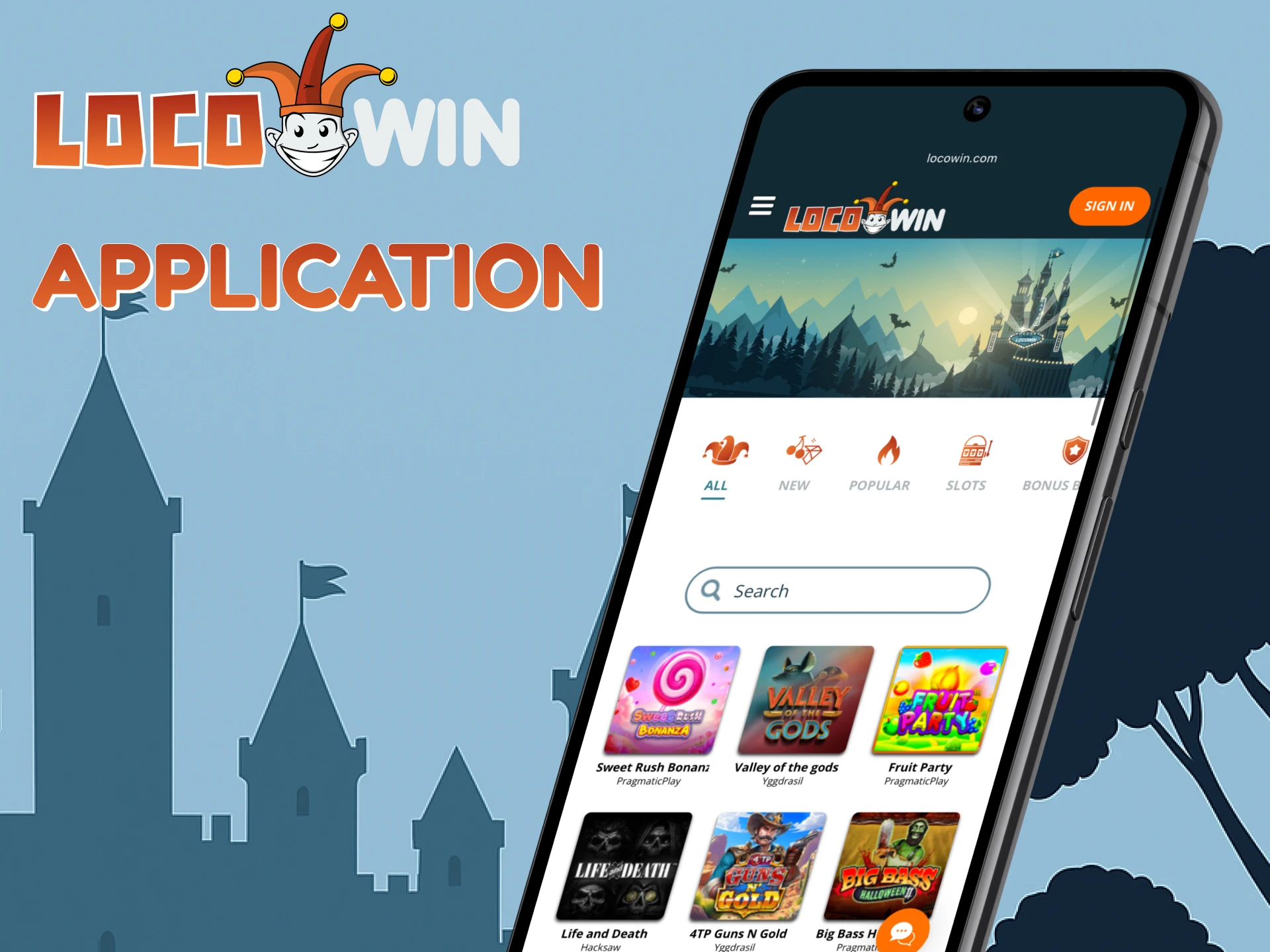 Install the Locowin app and enjoy nonstop gaming.